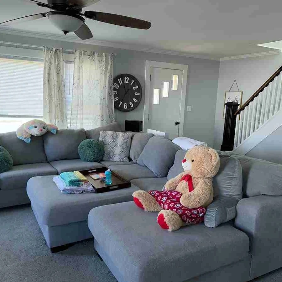 A tidy, welcoming living room in an Amelia Island home